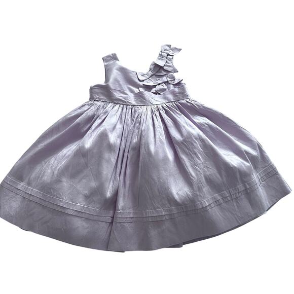 Janie and Jack special occasion Bow Bodice Silk Dress - Picture 4 of 8